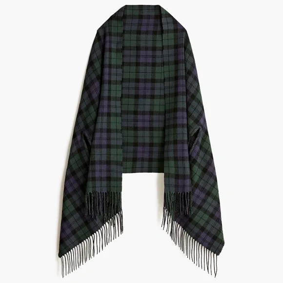 Crew Factory Jackets Coats J Crew Large Plaid Capescarf
